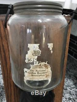 Antique Wall Mount Coffee Grinder National Coffee Roasters Association