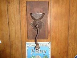 Antique Wall Mounted Arcade No 5 Coffee Grinder Pat. June 1894