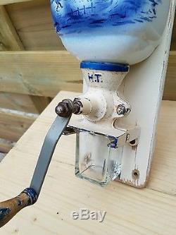 Antique Wall mounted HT coffee grinder ca. 1930s 1950s