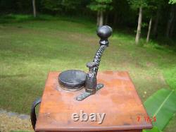Antique Wood Coffee Mill Grinder PRIMITIVE. Early American