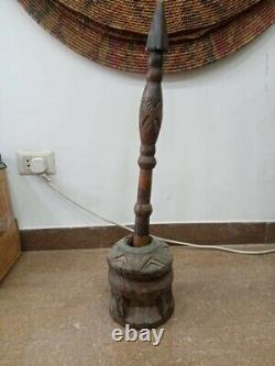 Antique Wood Mahbash Coffee Grinder Arabic Traditional Knocker Small Handmade