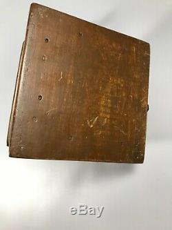 Antique Wood and Cast Iron Manuel Coffee Grinder
