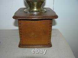 Antique Wooden Coffee Grinder MILL And Vintage Miniature Bird Cage