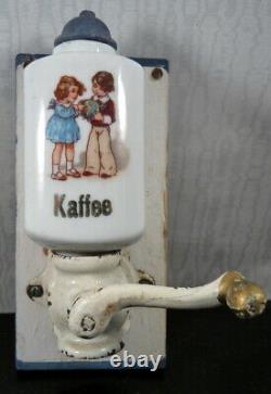 Antique c. 1890 German WALL COFFEE GRINDER Dollhouse Miniature