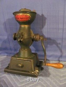 Antique c. 1900 Iron Coffee Grinder Landers, Frary, & Clark New Britain, CT