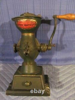 Antique c. 1900 Iron Coffee Grinder Landers, Frary, & Clark New Britain, CT