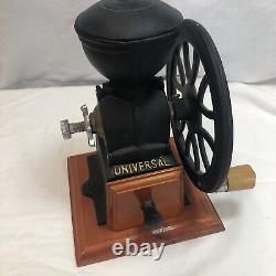 Antique cast iron Single Wheel MANUAL coffee grinder vintage Black Beautiful