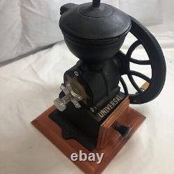 Antique cast iron Single Wheel MANUAL coffee grinder vintage Black Beautiful