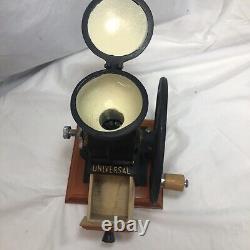 Antique cast iron Single Wheel MANUAL coffee grinder vintage Black Beautiful