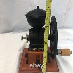 Antique cast iron Single Wheel MANUAL coffee grinder vintage Black Beautiful