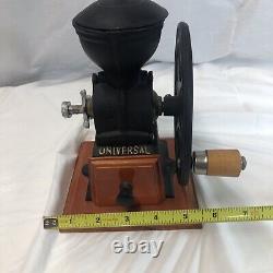 Antique cast iron Single Wheel MANUAL coffee grinder vintage Black Beautiful