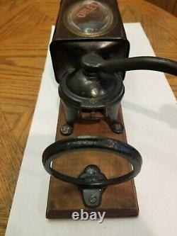 Antique coffee Grinder Oplex wall mount