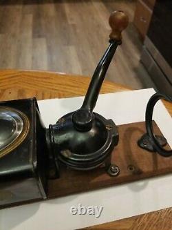 Antique coffee Grinder Oplex wall mount