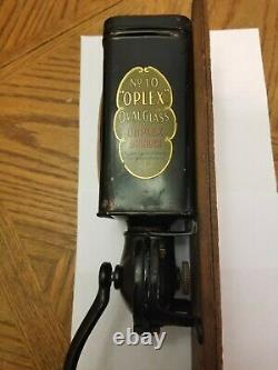 Antique coffee Grinder Oplex wall mount