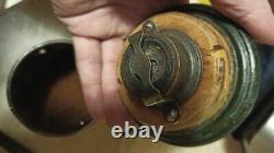 Antique coffee grinder. Rare decor working 19th-20th century Vintage Europe