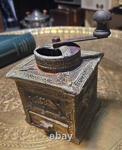 Antique coffee grinder mill