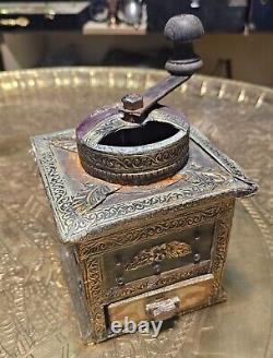 Antique coffee grinder mill