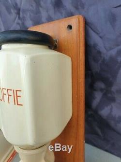 Antique dutch wall mounted hand crank Coffee Grinder ca. 1920's