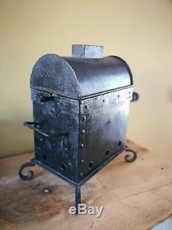 Antique french Coffee roaster grinder primitive