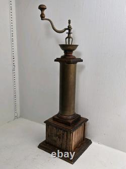 Antique hand grinder Coffee mill Model 24 X6 1/2 Inches MILANO #1 Italy