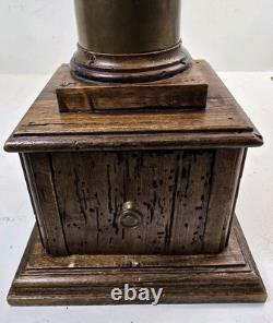 Antique hand grinder Coffee mill Model 24 X6 1/2 Inches MILANO #1 Italy
