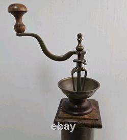 Antique hand grinder Coffee mill Model 24 X6 1/2 Inches MILANO #1 Italy