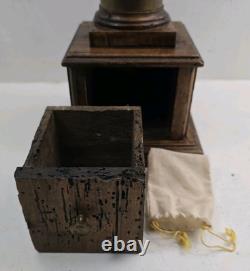 Antique hand grinder Coffee mill Model 24 X6 1/2 Inches MILANO #1 Italy