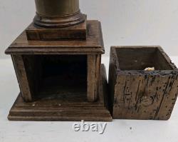 Antique hand grinder Coffee mill Model 24 X6 1/2 Inches MILANO #1 Italy