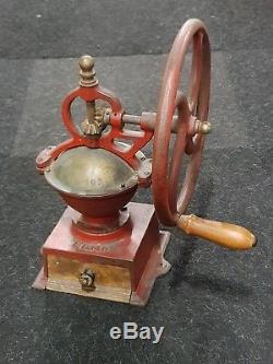 Antique no 1 cast iron Elma Coffee Grinder. In Original condition