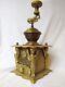 Antique rare heavy brass coffee grinder mill with angel figurines