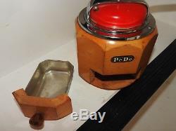 Antique round coffee mill coffee grinder PeDe Peter Dienes collectors item WOW