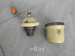 Antique round offee mill coffee grinder Peugeot France collectors item