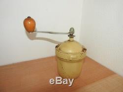 Antique round offee mill coffee grinder Peugeot France collectors item