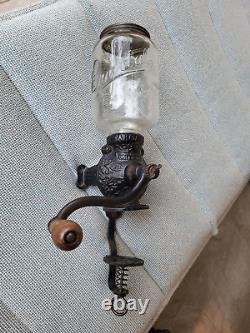 Antique vintage arcade crystal no. 3 antique coffee grinder VERY NICE CONDITION