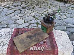 Antique wooden coffee grinder, Ottoman period made coffee grinder