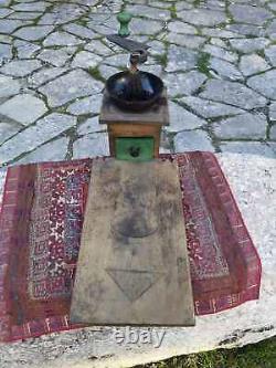 Antique wooden coffee grinder, Ottoman period made coffee grinder