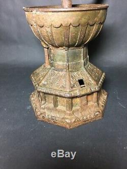 Antique (working) Victorian Cast Iron Coffee Grinder by Kenrick A K & Sons