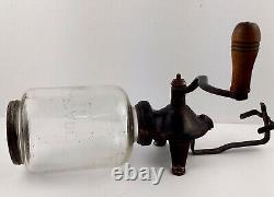 Arcade 25 Vintage 1920 Original Cast Iron Coffee Mill Grinder Wall Mount