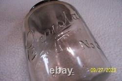 Arcade Crystal # 3 Wall Mount Coffee Grinder-Catch cup not original. VG Cond