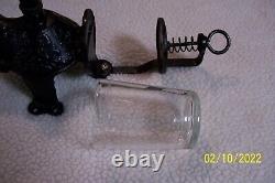 Arcade Crystal # 3 Wall Mount Coffee Grinder-Catch cup not original. VG Cond