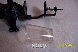 Arcade Crystal # 3 Wall Mount Coffee Grinder-Catch cup not original. VG Cond