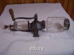 Arcade Crystal # 4 Wall Mount Coffee Grinder/Catch Cup not orig. /Excellent Cond