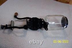 Arcade Crystal # 4 Wall Mount Coffee Grinder/Catch Cup not orig. /Excellent Cond