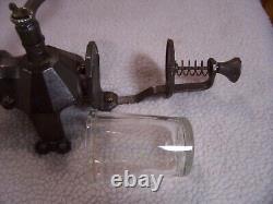 Arcade Crystal # 4 Wall Mount Coffee Grinder/Catch Cup not orig. /Excellent Cond