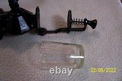 Arcade Crystal # 4 Wall Mount Coffee Grinder/Catch Cup not orig. /Excellent Cond