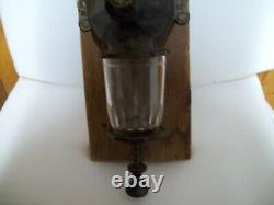 Arcade Crystal # 4 Wall Mount Coffee Grinder-Catch cup not original