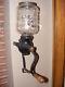 Arcade Crystal Coffee Bean Grinder- Antique Cast Iron Wall Mount Coffee Mill