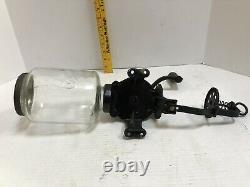 Arcade Crystal No. 3 Cast Iron Wall Mounted Antique Coffee Grinder