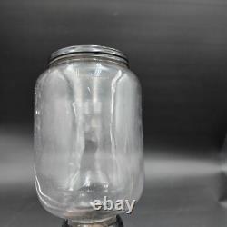 Arcade Crystal Wall Mount Coffee Grinder Cast Iron Antique Wood Handle