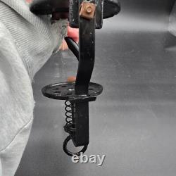 Arcade Crystal Wall Mount Coffee Grinder Cast Iron Antique Wood Handle